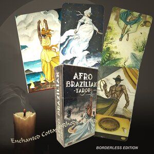 AFRO BRAZILIAN TAROT Borderless  (English / Spanish) by LO SCARABEO NEW